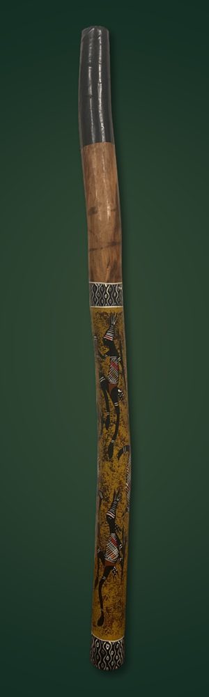My painted didgeridoo, gifted by Bob